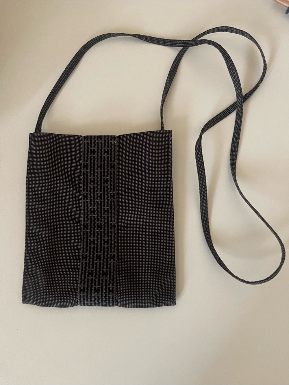 Hermes Her Line Crossbody Bag in Gray with COA